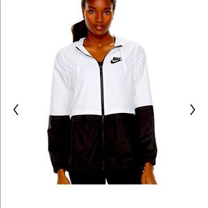 Nike Black and White Windbreaker